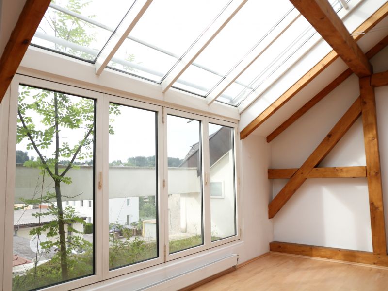 Bright Interior with Skylight